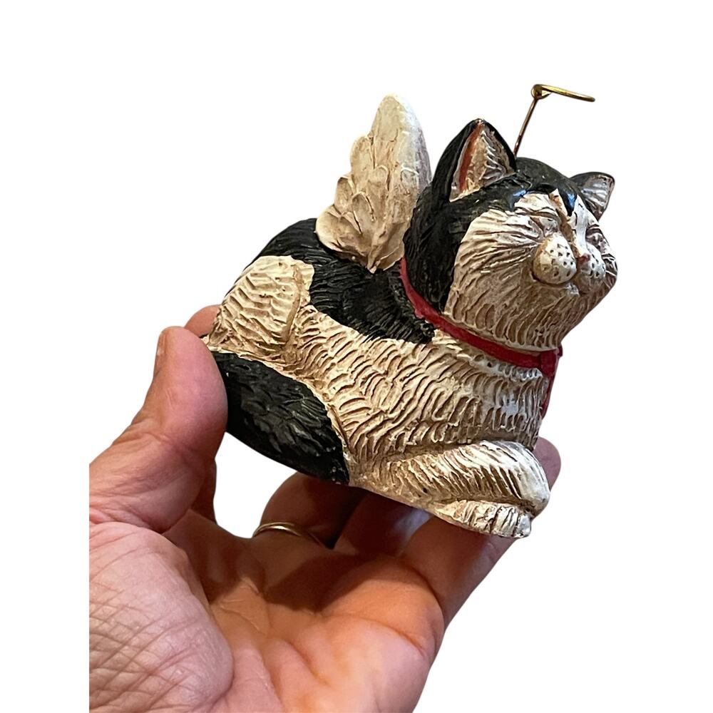 Smiling angel cat by Telle M Stein home decor